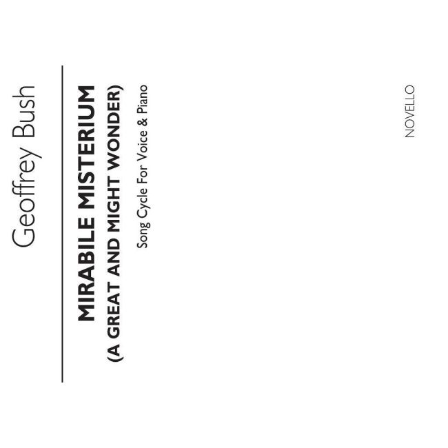 Bush, Geoffrey - Mirabile Misterium for High Voice and Piano