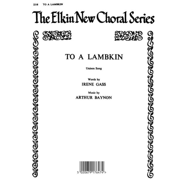 Baynon, Arthur - To A Lambkin for Unison Chorus