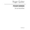 Quilter, Roger - Four Songs Of Mirza Schaffy (Low Voice)