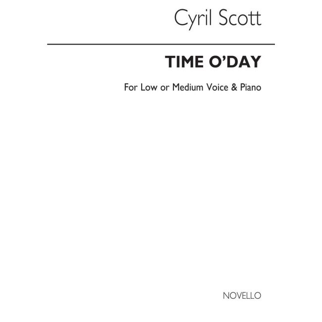 Scott, Cyril - Time O'day-low Or Medium Voice/Piano