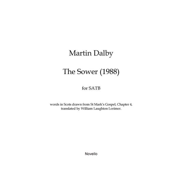 Dalby, Martin - The Sower (1988)