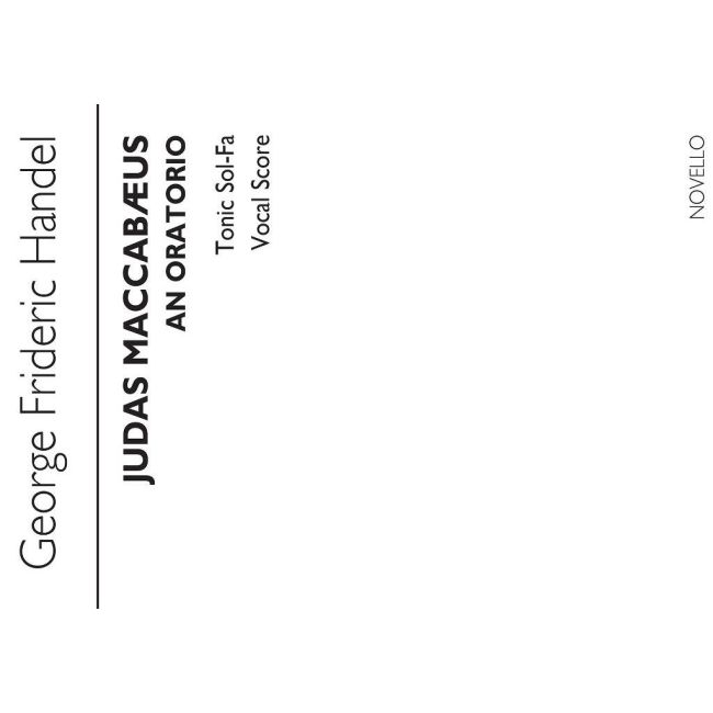 Händel, Georg Friedrich - Judas Maccabaeus - Vocal Score (Tonic Sol-Fa)