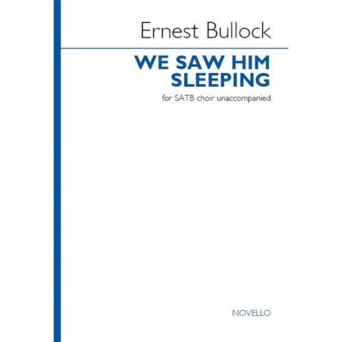 Bullock, Ernest - We saw...