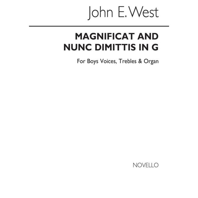 West, John - Magnificat & Nunc Dimittis In G