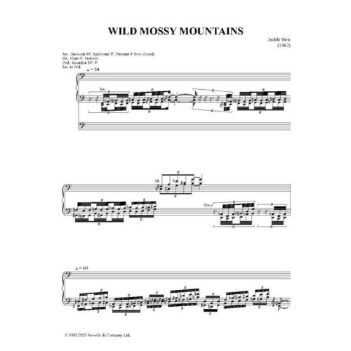 Weir, Judith - Wild Mossy Mountains