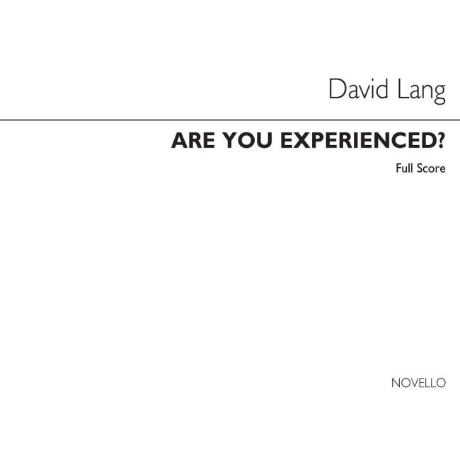 Lang, David - Are You Experienced?