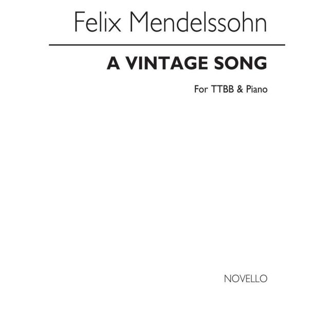 Bartholdy, Felix Mendelssohn - A Vintage Song Ttbb/Piano