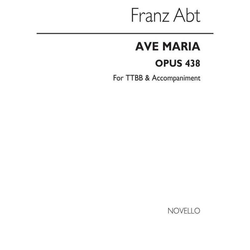 Abt, Franz Wilhelm - Ave Maria Op.438