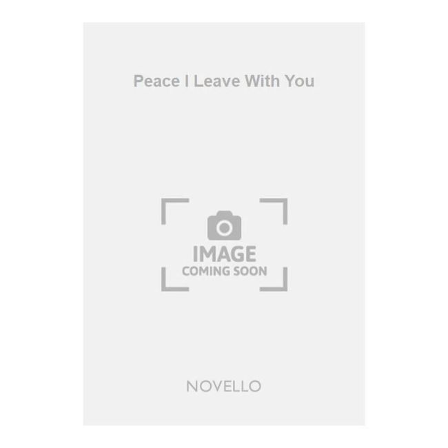 Button, H. Elliot - Peace I Leave With You