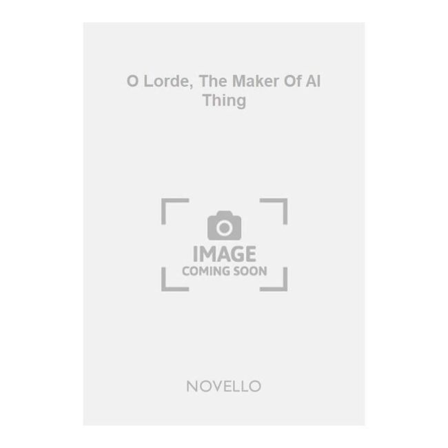 Lake, Harold C. - O Lorde, The Maker Of Al Thing