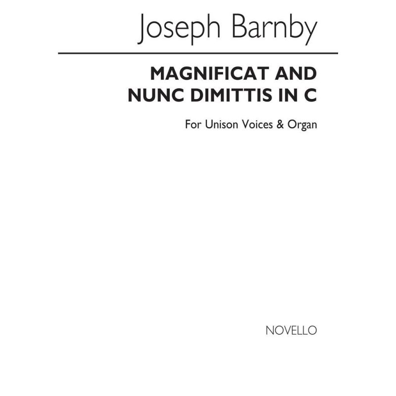 Barnby, Joseph - Magnificat And Nunc Dimittis In C