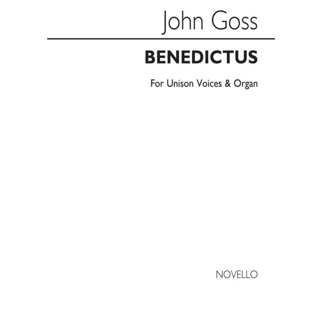 Goss, John - Benedictictus In A Unison