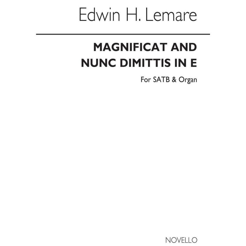 Lemare, Edwin H. - Magnificat And Nunc Dimittis In E