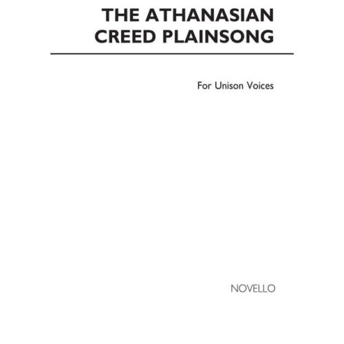 The Athanasian Creed...
