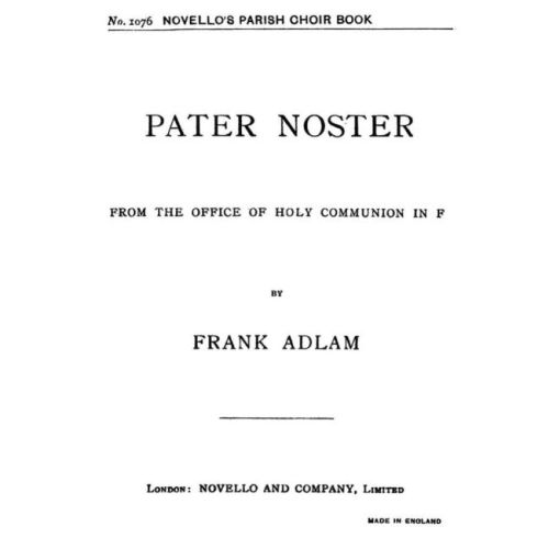 Adlam, Frank - Pater Noster...