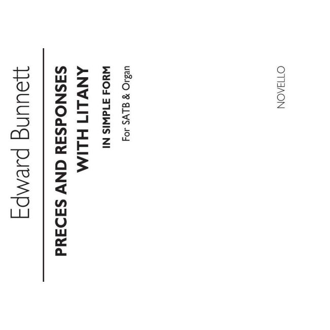 Bunnett, Edward - Preces And Responses With Litany (In Simple Form)