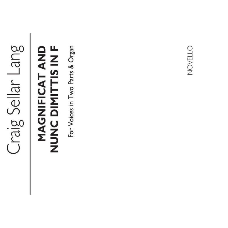 Lang, C.S. - Magnificat & Nunc Dimittis In F