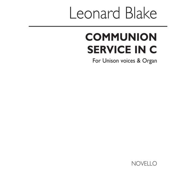 Blake, Leonard - Communion Service In C Latin And English