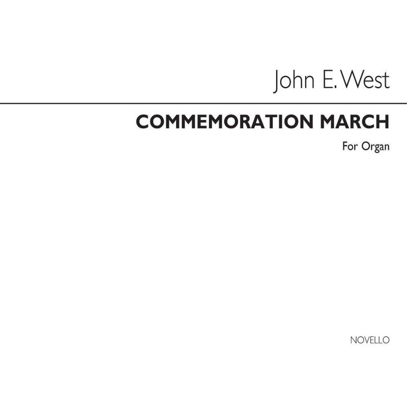 West, John E. - Commemoration March Organ