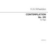 Wheeldon, Herbert Arthur - Contemplation Organ