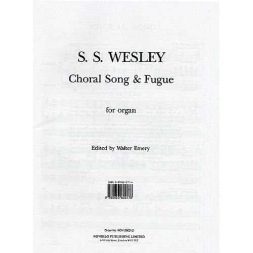 Wesley, Samuel - Choral...