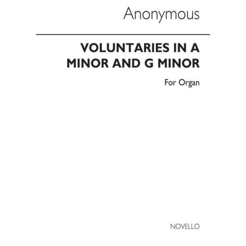Anonymous Organ Voluntaries...