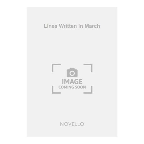 Lines Written In March