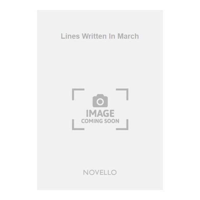 Lines Written In March