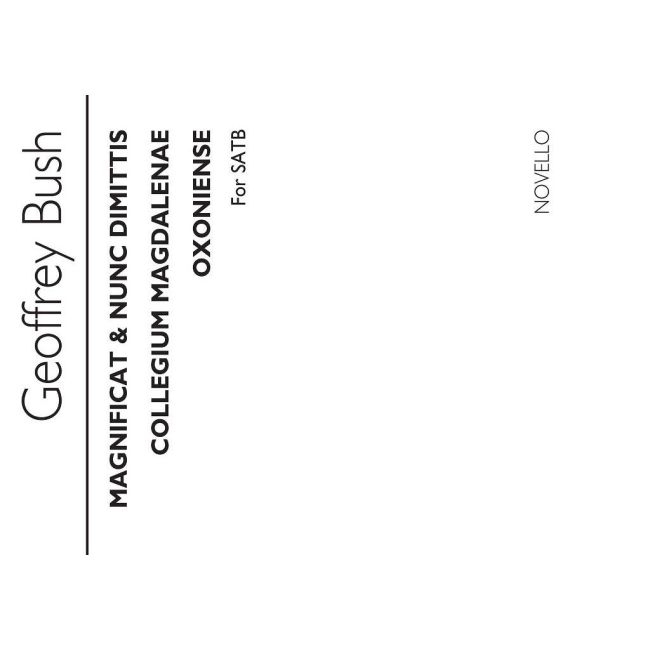 Bush, Geoffrey - Magnificat & Nunc Coll Magdalanae