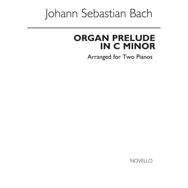 Bach, Johann Sebastian - Organ Prelude In C Minor Piano Duet