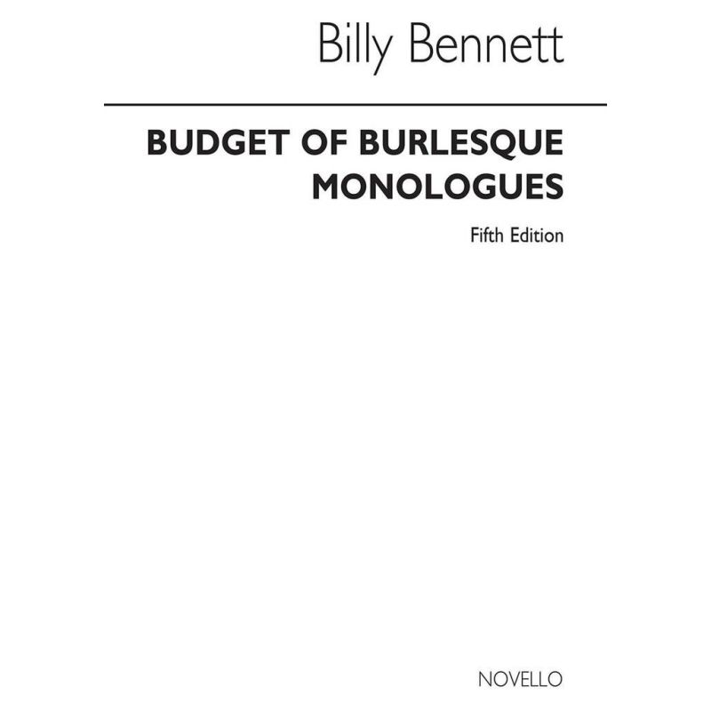 Bennett, Billy - Fifth Budget Of Burlesque Monologue