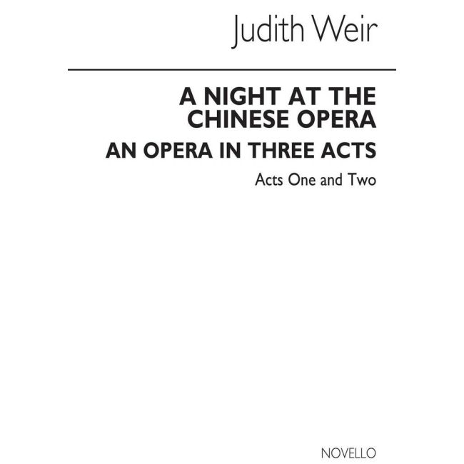 Weir, Judith - A Night At The Chinese Opera (Miniature Score)