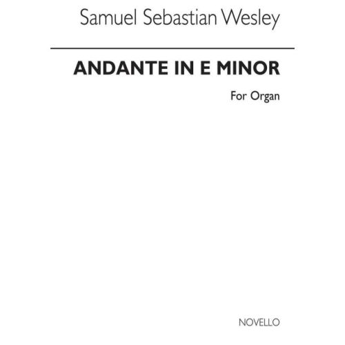 Andante In E Minor For Organ