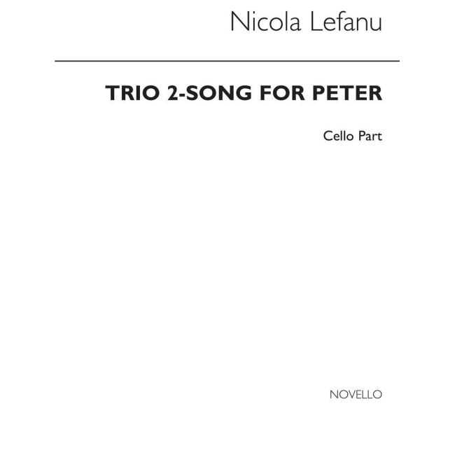 LeFanu, Nicola - Trio 2 Song For Peter (Part)