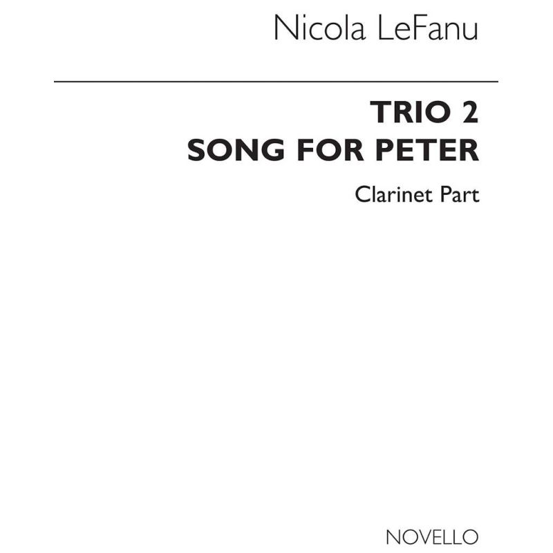 LeFanu, Nicola - Trio 2 Clarinet Part