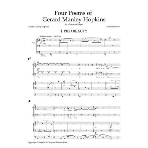 Dickinson, Peter - Four Poems Of Gerard Manley Hopkins