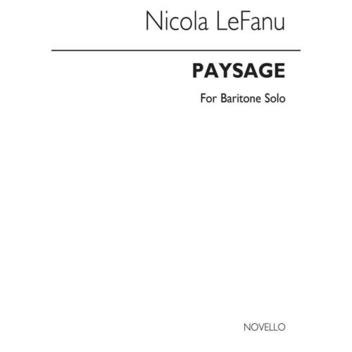 LeFanu, Nicola - Paysage...
