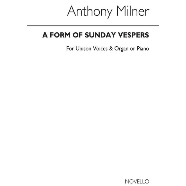 Milner, Anthony - A Form Of Sunday Vespers ( Score)