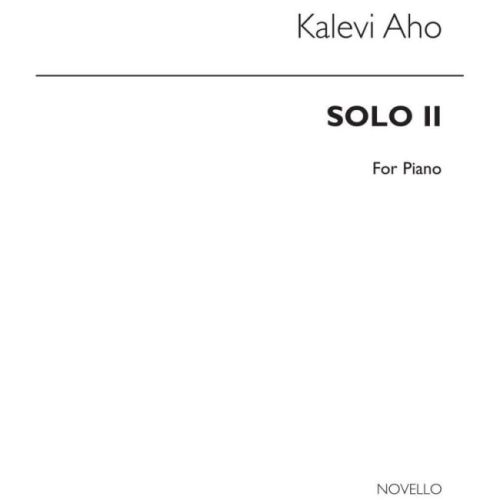 Aho, Kalevi - Solo II (Piano)