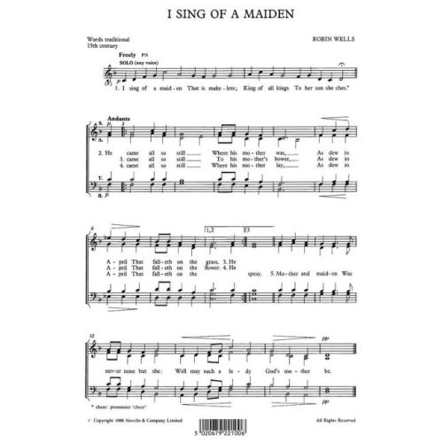 Wells, Robin - I Sing Of A...