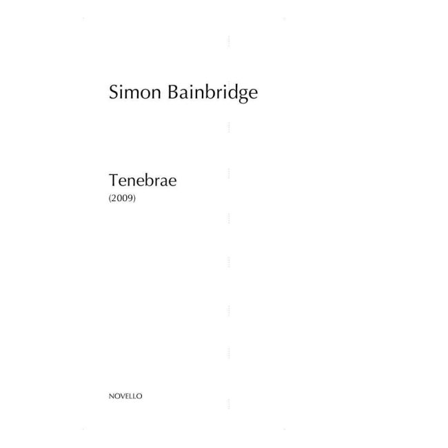 Bainbridge, Simon - Tenebrae (Parts)
