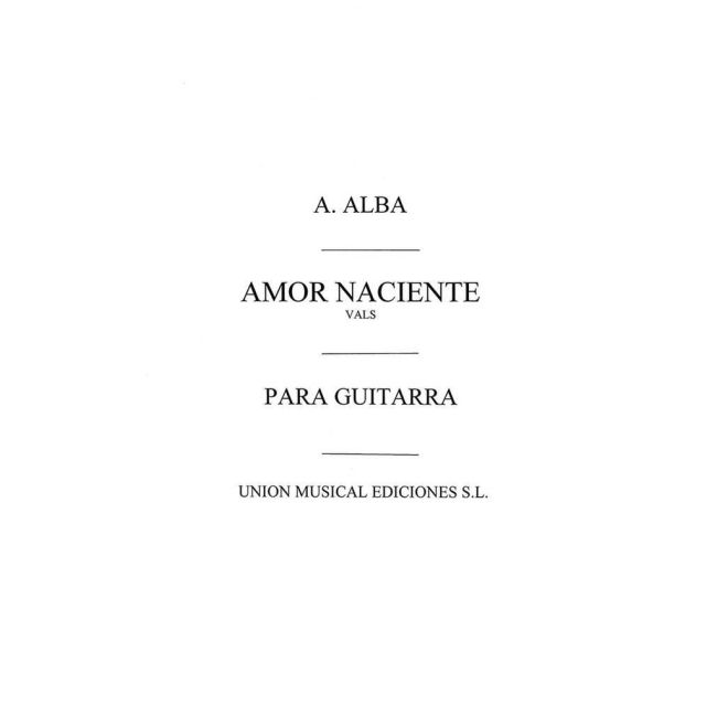 Amor Naciente Vals Op.21