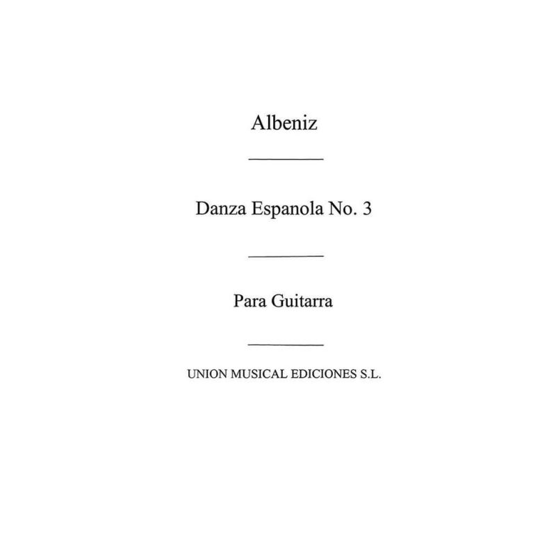 Albéniz, Isaac - Danza Espanola No.3