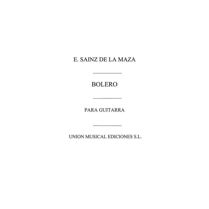 Maza, Eduardo Sainz de la - Bolero