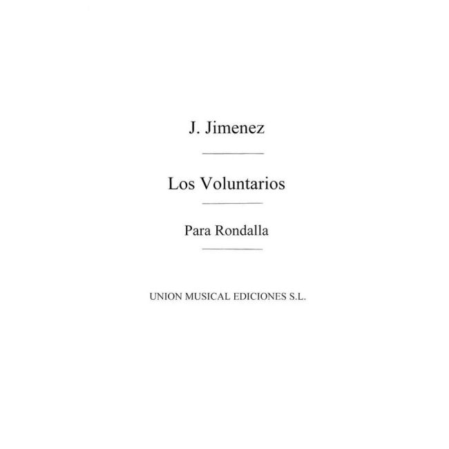 Giménez, Gerónimo - Los Voluntarios Pasadoble for Guitars Formation