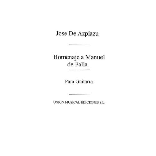 Homenaje A Manuel De Falla For