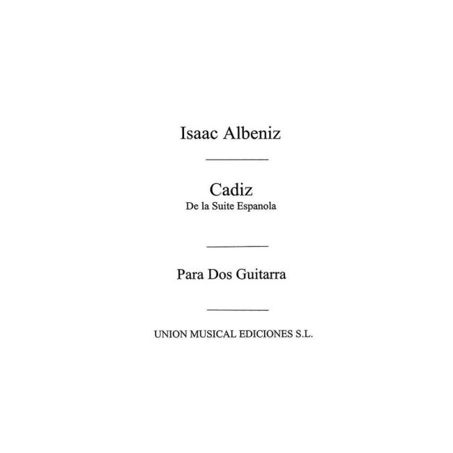 Albéniz, Isaac - Cadiz Serenata