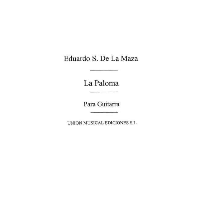 La Paloma Habanera (E Sainz De La Maza)