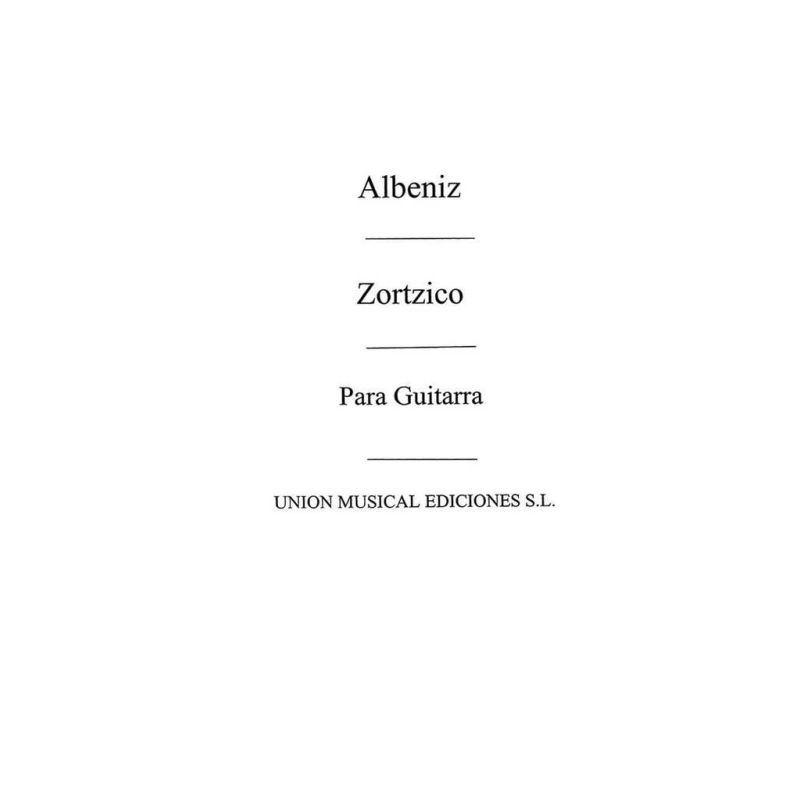 Albéniz, Isaac - Zortzico