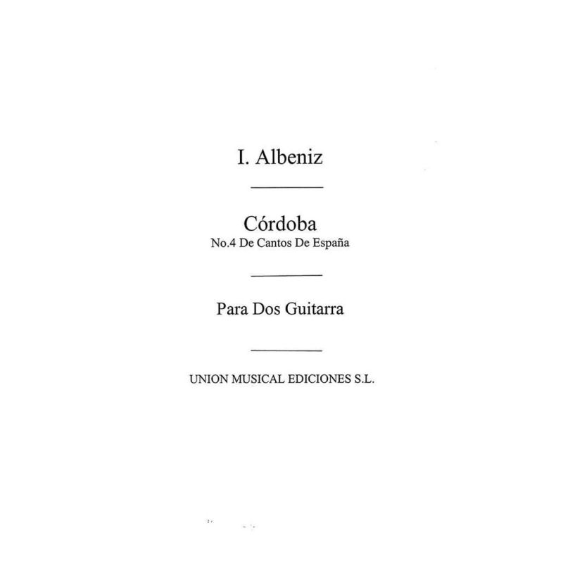 Albéniz, Isaac - Cordoba No.4
